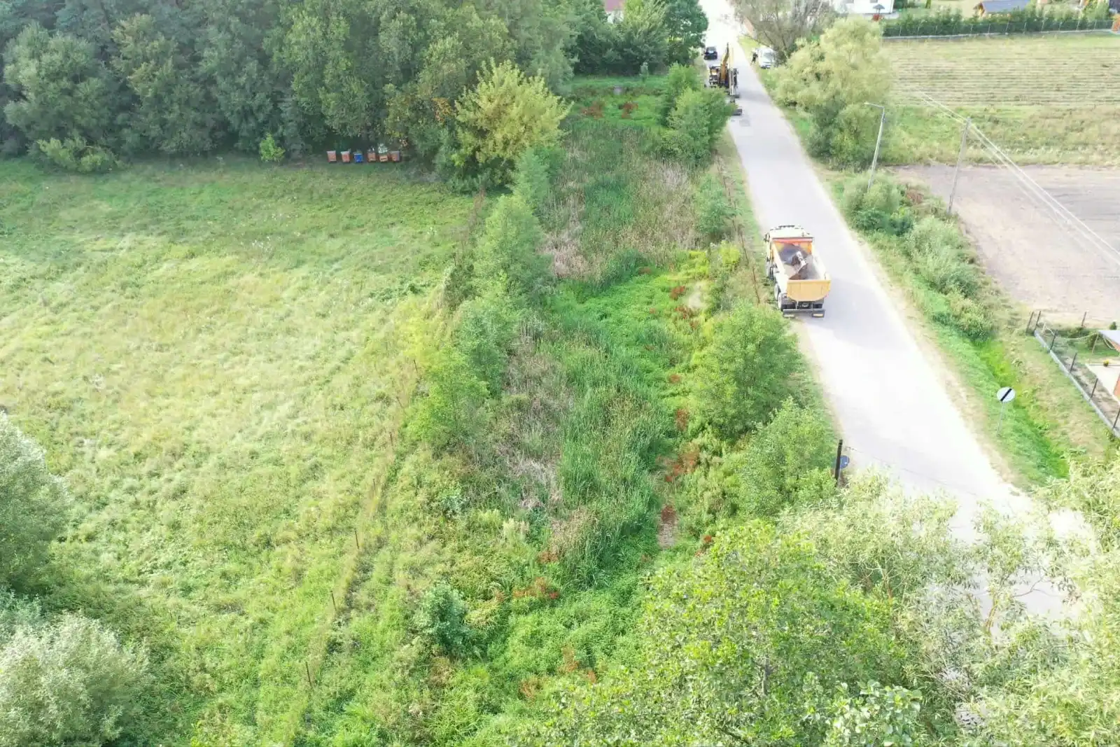 Budowa zbiornika wodnego małej retencji we wsi Dubno, Gmina Boćki - przed