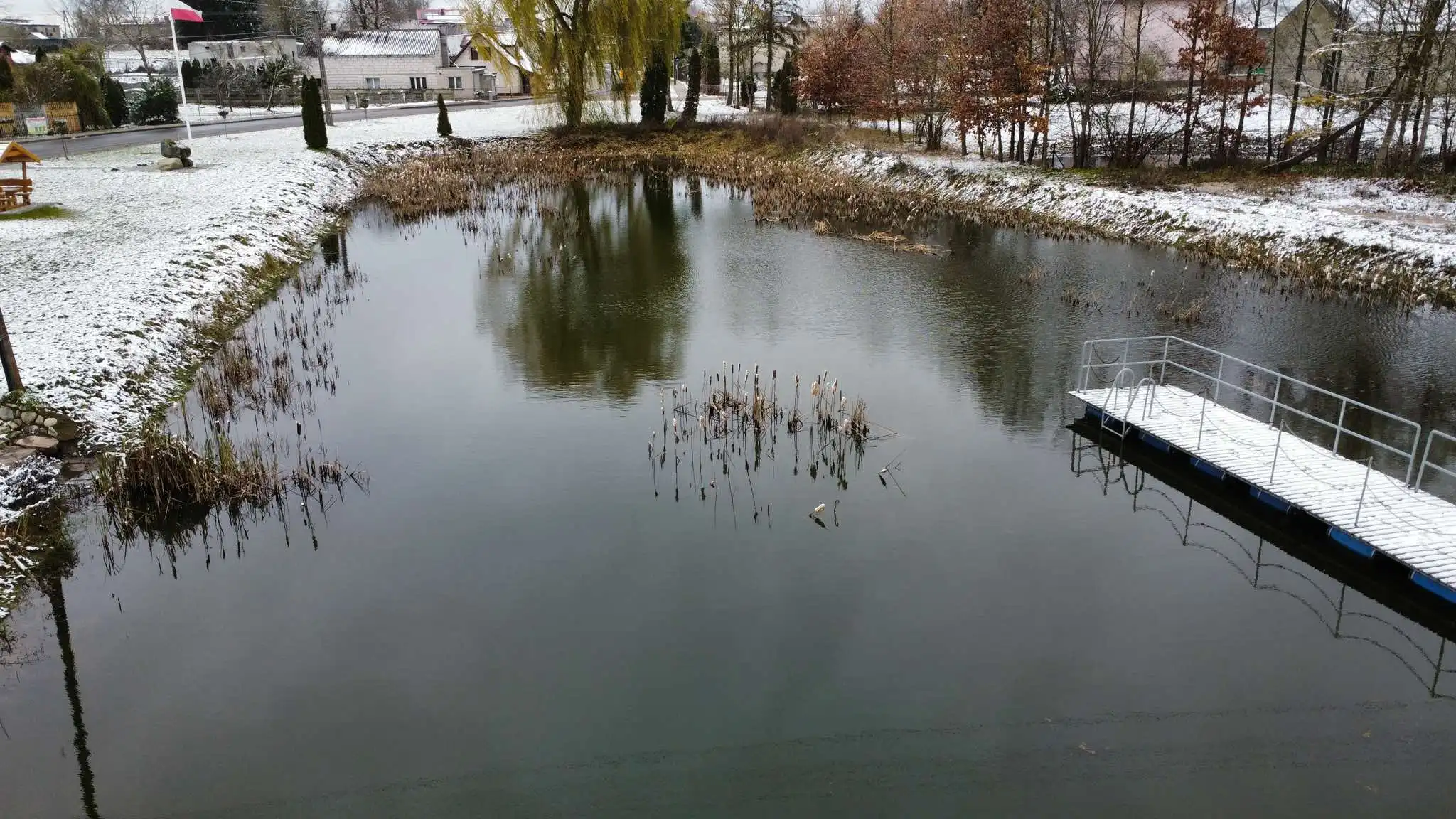 Przebudowa zbiornika wodnego o charakterze retencyjnym na dzialce nr ew. 129 w m. Dębień, gmina Rybno - przed