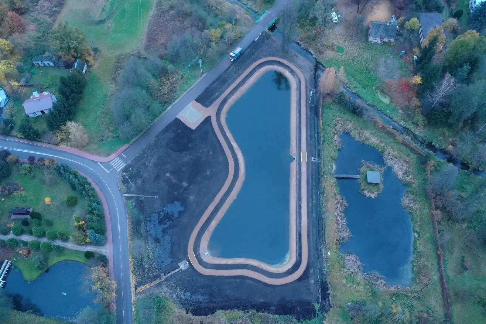 Budowa zbiornika wodnego w miejscowości Długosiodło, Gmina Długosiodło - po