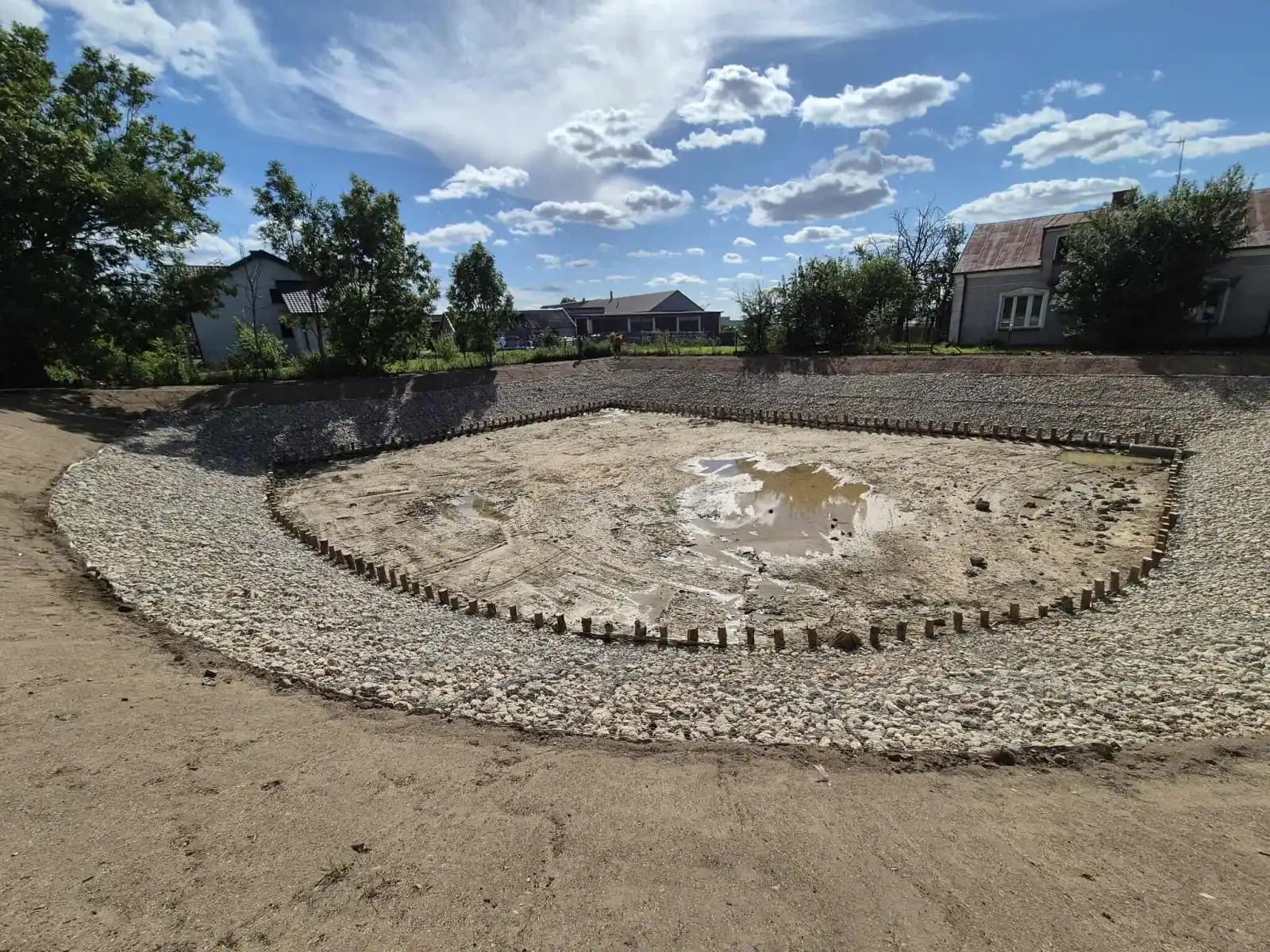 Przebudowa otwartego zbiornika retencyjnego w Gostkowie, Gmina Przasnysz