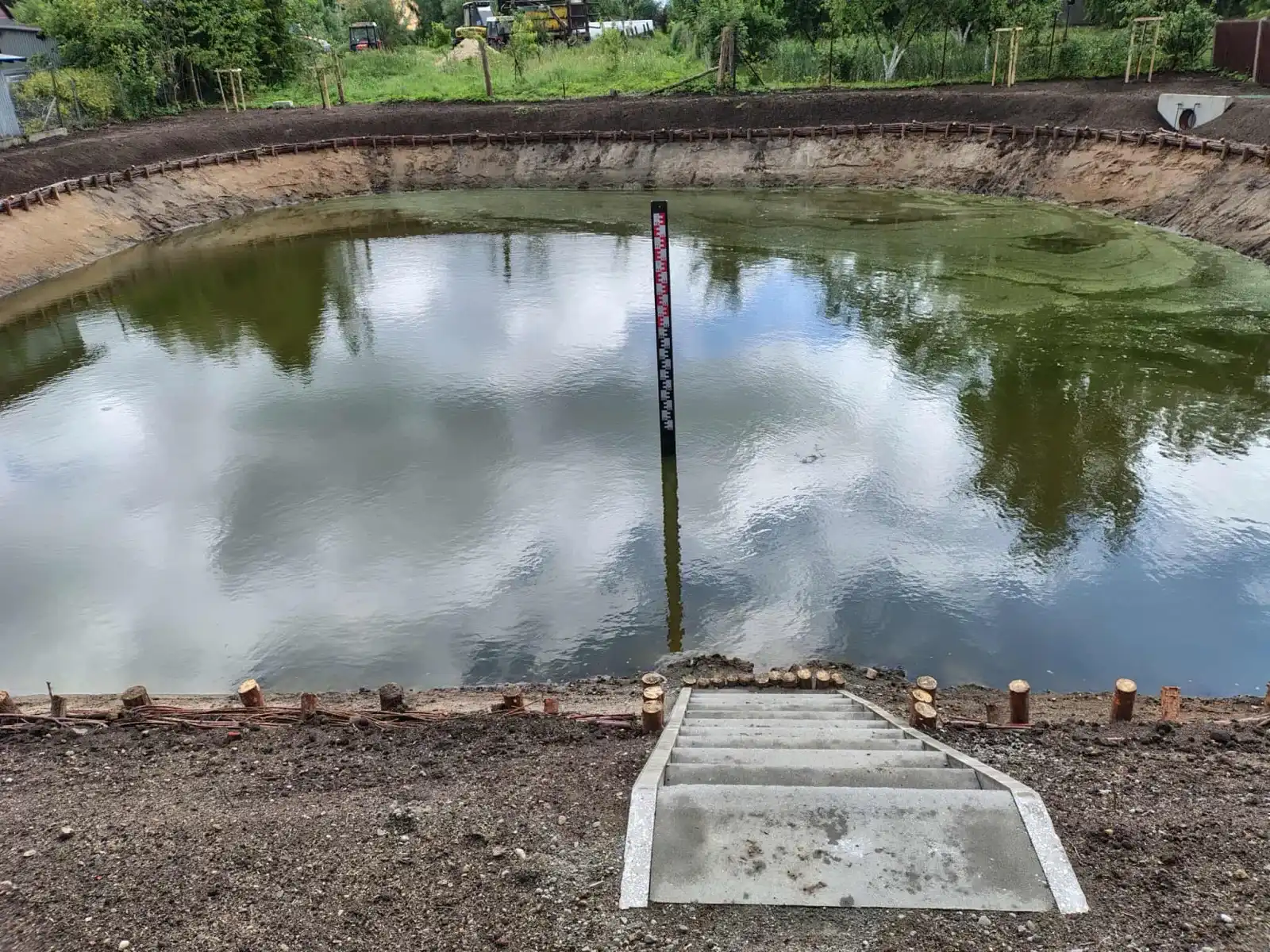 Przebudowa zbiornika wodnego o charakterze retencyjnym na dzialce nr ew. 308 w m. Koszelewy, Gmina Rybno - po