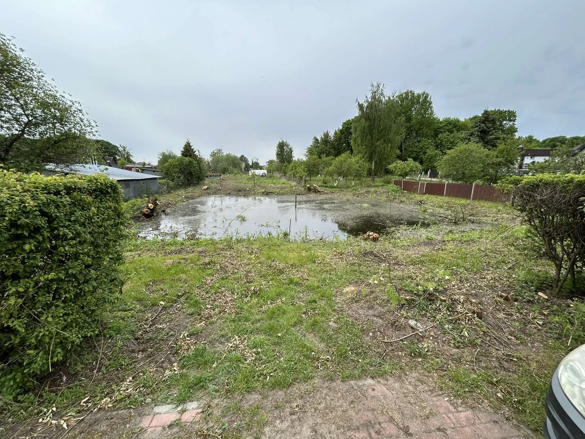 Przebudowa zbiornika wodnego o charakterze retencyjnym na dzialce nr ew. 308 w m. Koszelewy, Gmina Rybno - przed