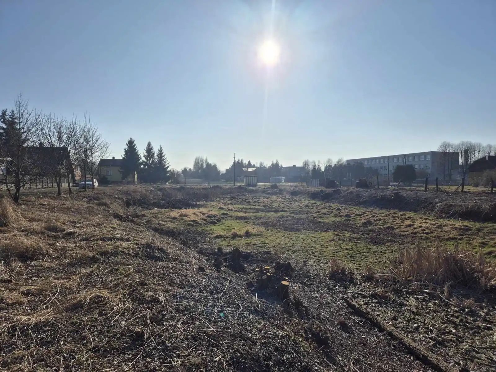 Odtworzenie stawu retencyjnego w miejscowości Krobanów, Gmina Zduńska Wola - przed