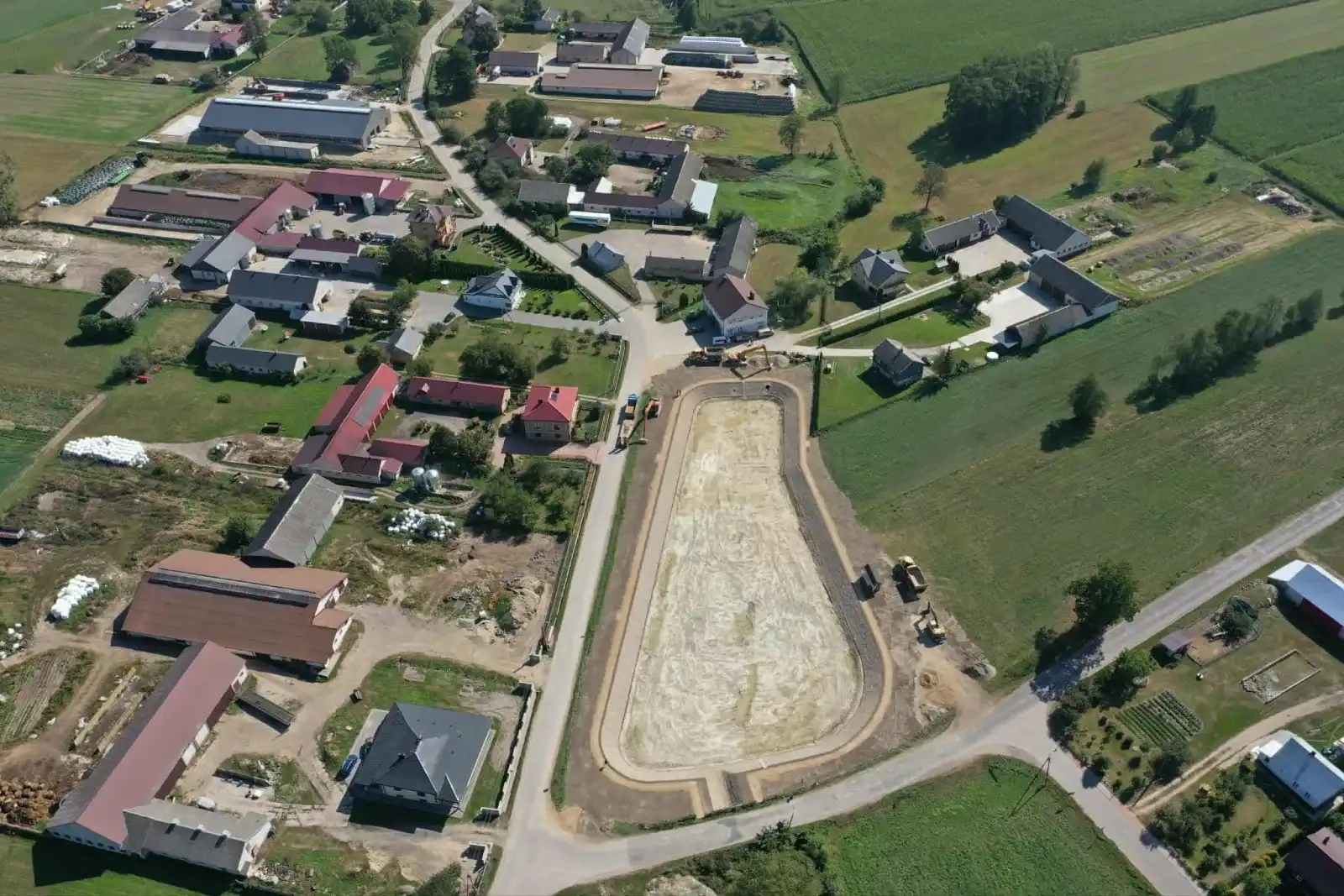 Budowa zbiornika retencyjnego w m. Kalinowo Solki, Gmina Kulesze Kościelne