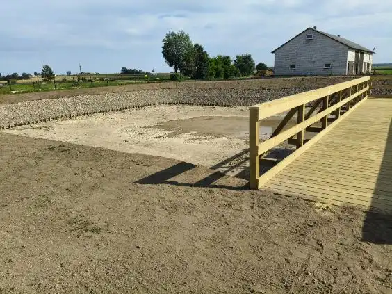 Przebudowa stawu-zbiornika wodnego w miejscowosci Lisiogóra, Gmina Przasnysz - po