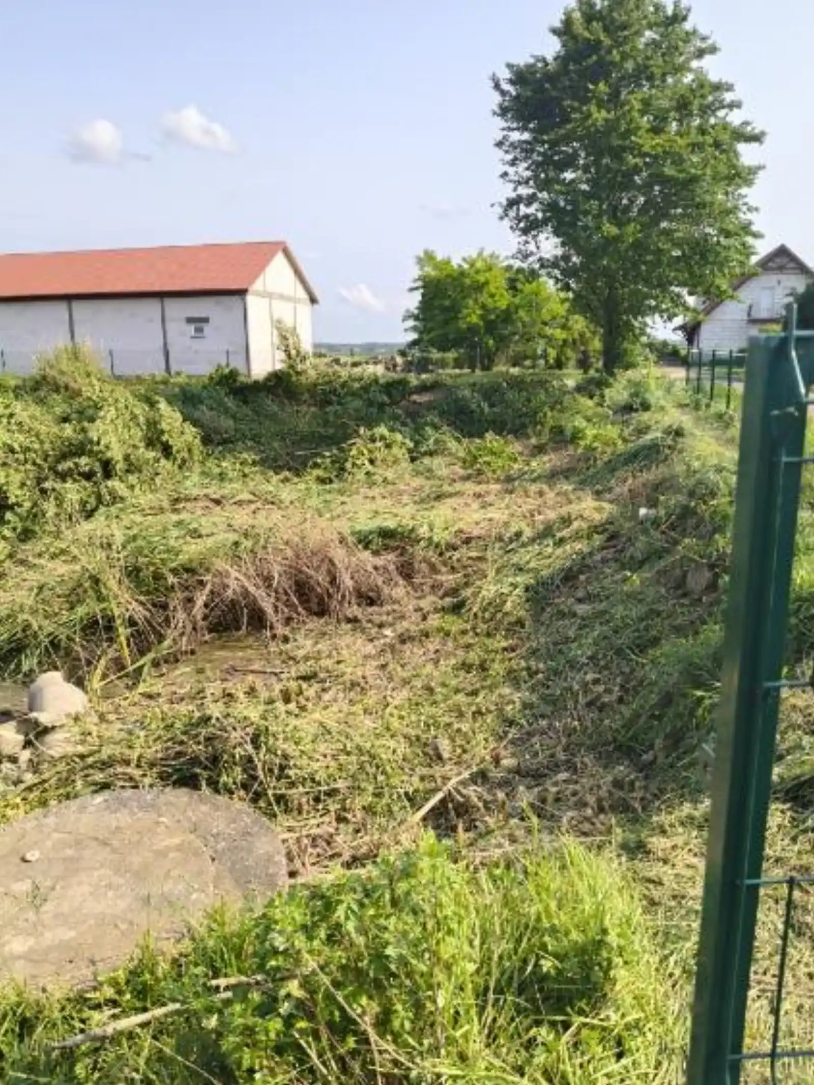 Przebudowa stawu-zbiornika wodnego w miejscowosci Lisiogóra, Gmina Przasnysz - przed