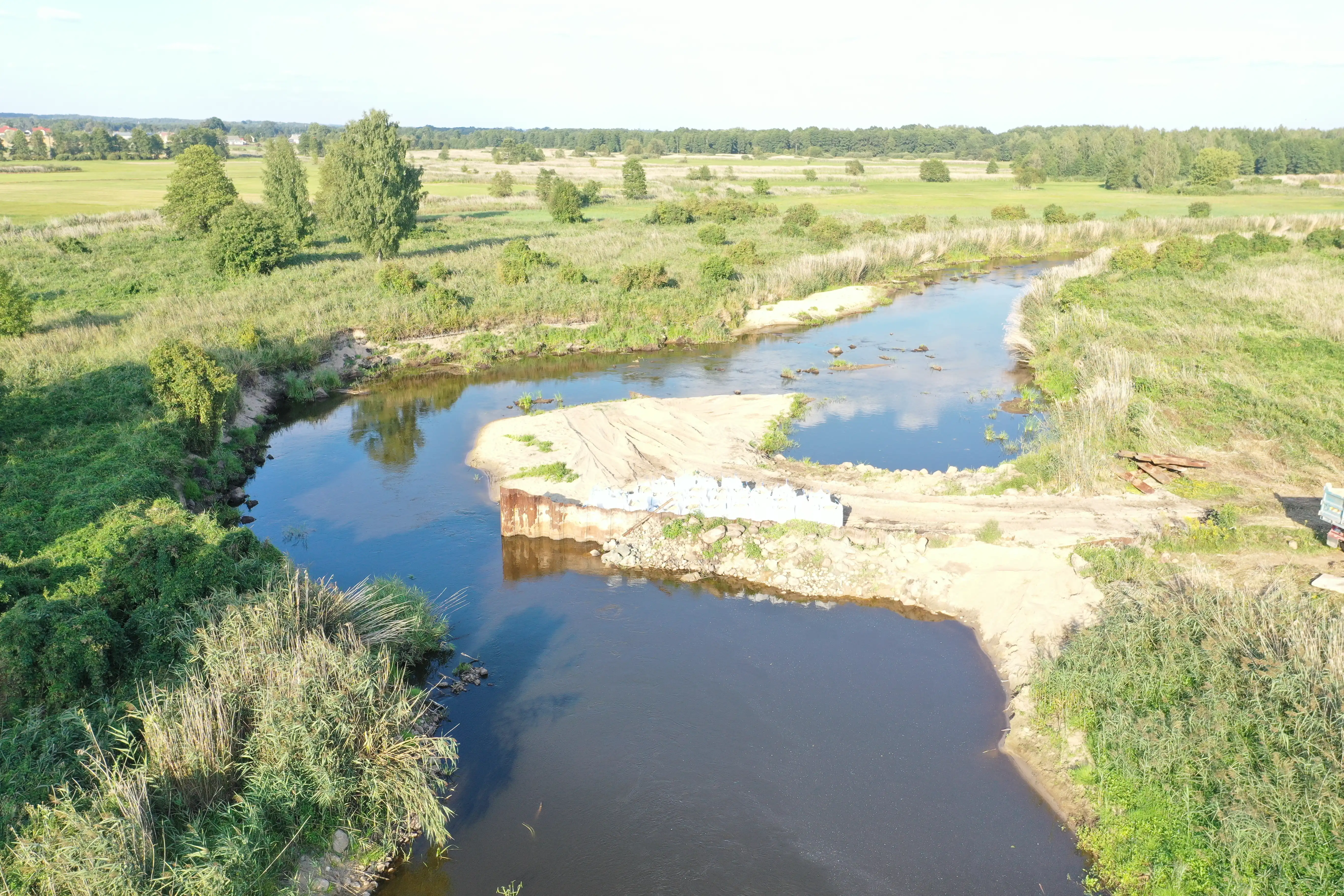 Wykonanie umocnienia brzegu rzeki Narew w obrębie progu Pańki zlokalizowanego na działce o numerze geodezyjnym 308, Gmina Choroszcz - przed
