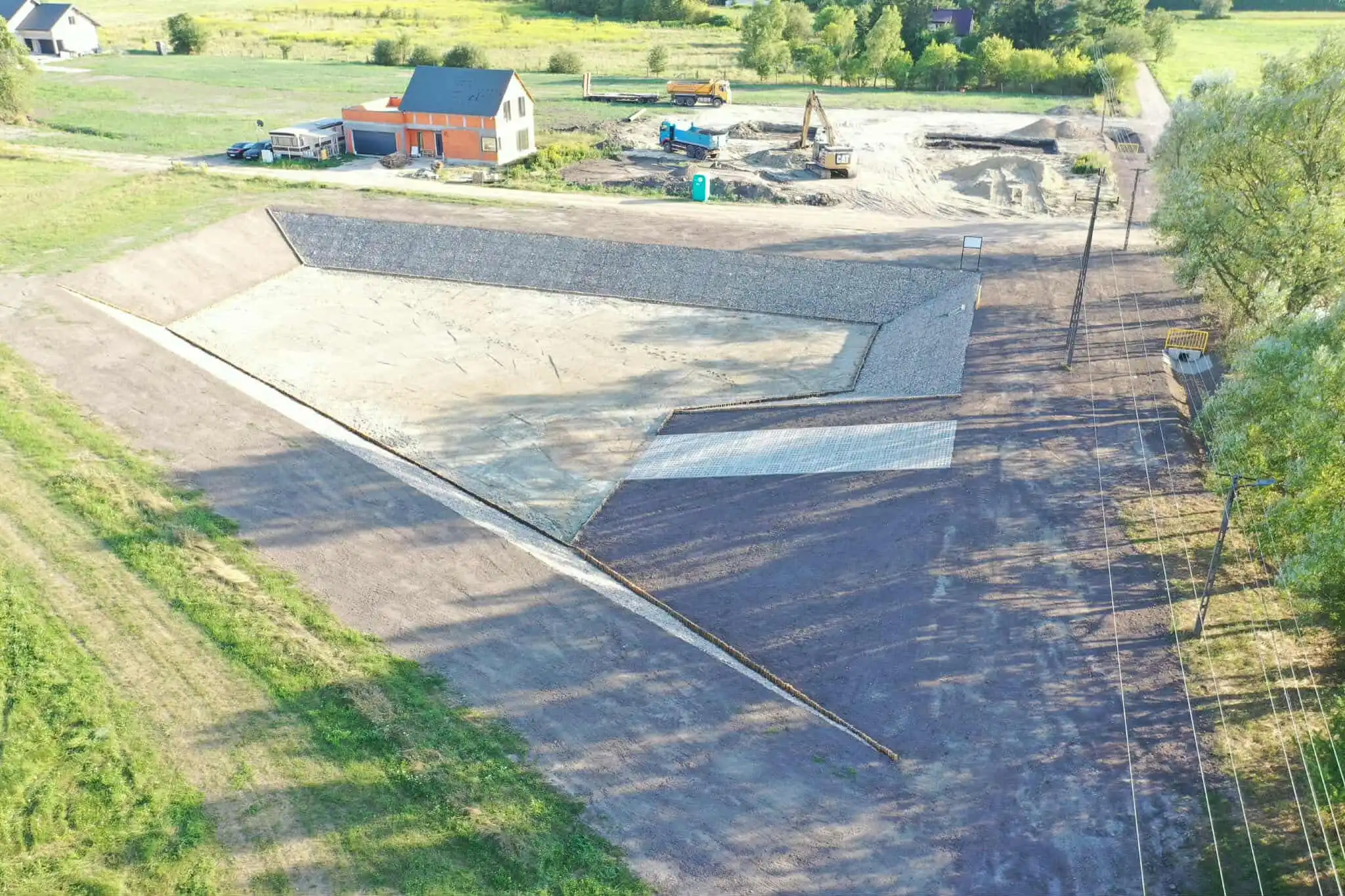 Budowa zbiornika retencyjnego wraz z infrastrukturą towarzyszącą przy ul. Wspólnej obręb Słupno, Gmina Radzymin - po