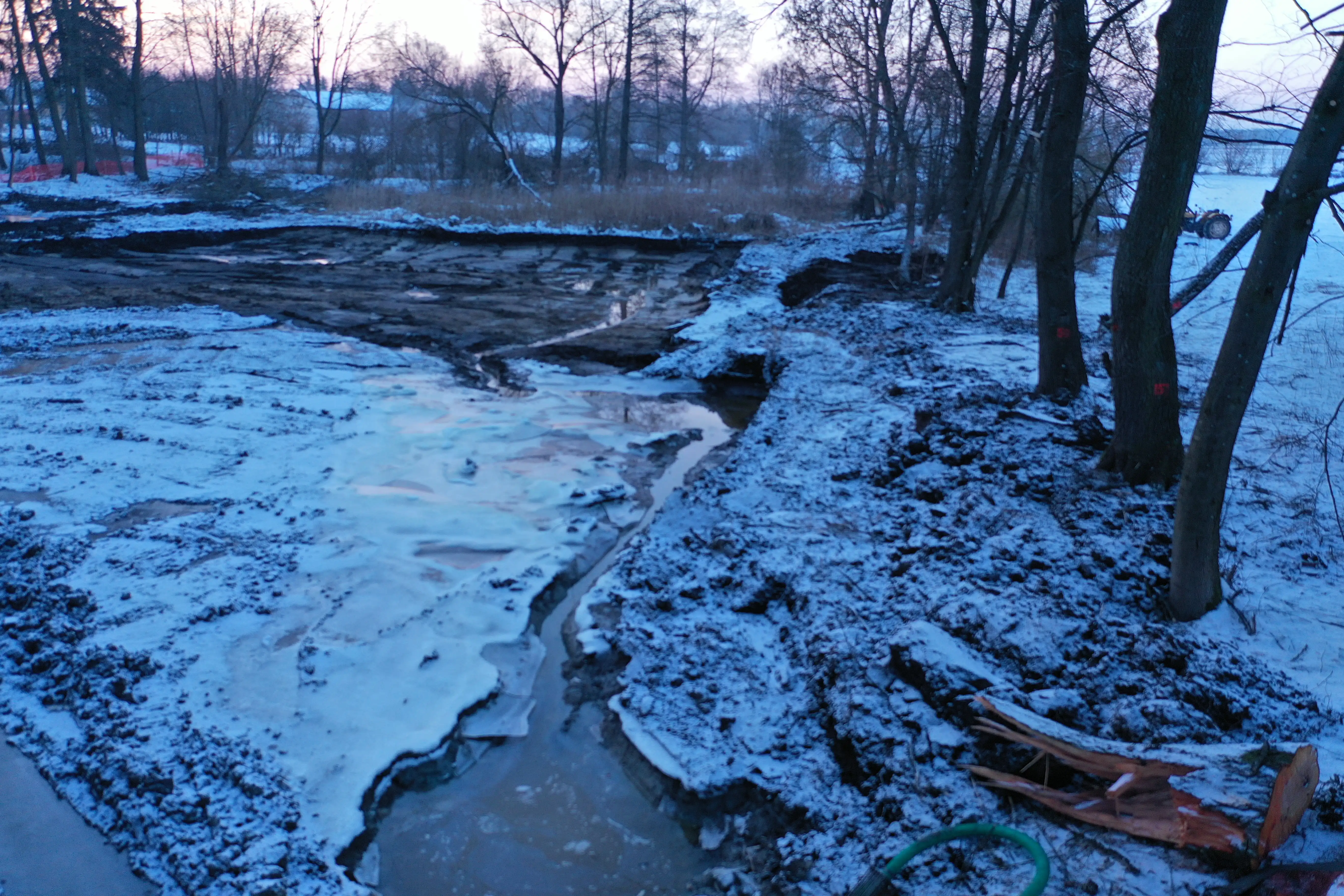Rewitalizacja i adaptacja parku dworskiego w Kobylanach - Rekultywacja dwóch zbiorników wodnych na terenie Parku Dworskiego w Kobylanach, Gmina Stara Kornica - przed