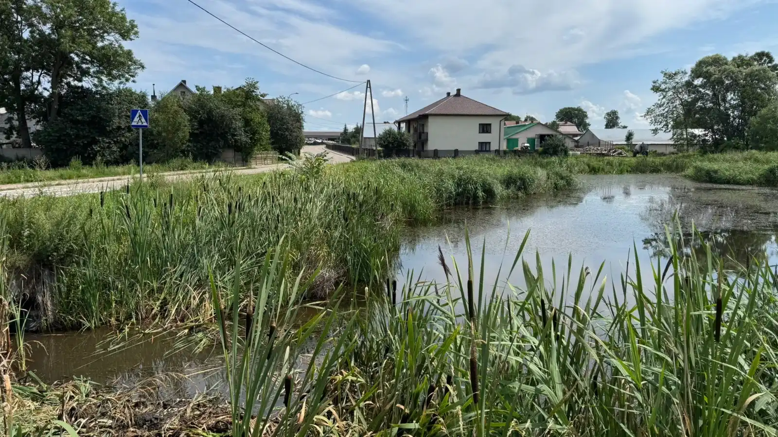 Budowa zbiornika retencyjnego w m. Wnory Wiechy", Gmina Kulesze Kościelne - przed