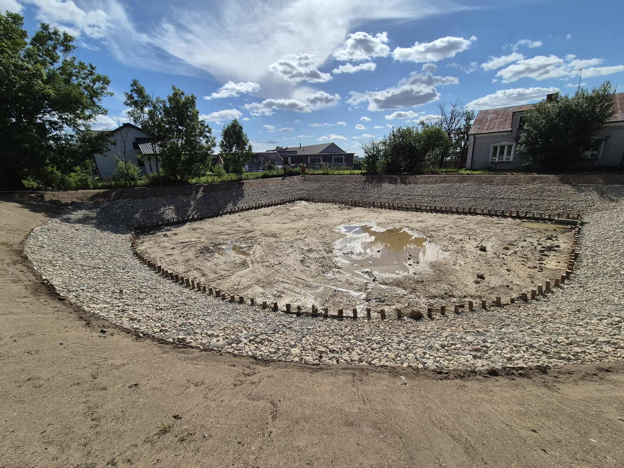 Przebudowa otwartego zbiornika retencyjnego w Gostkowie, Gmina Przasnysz