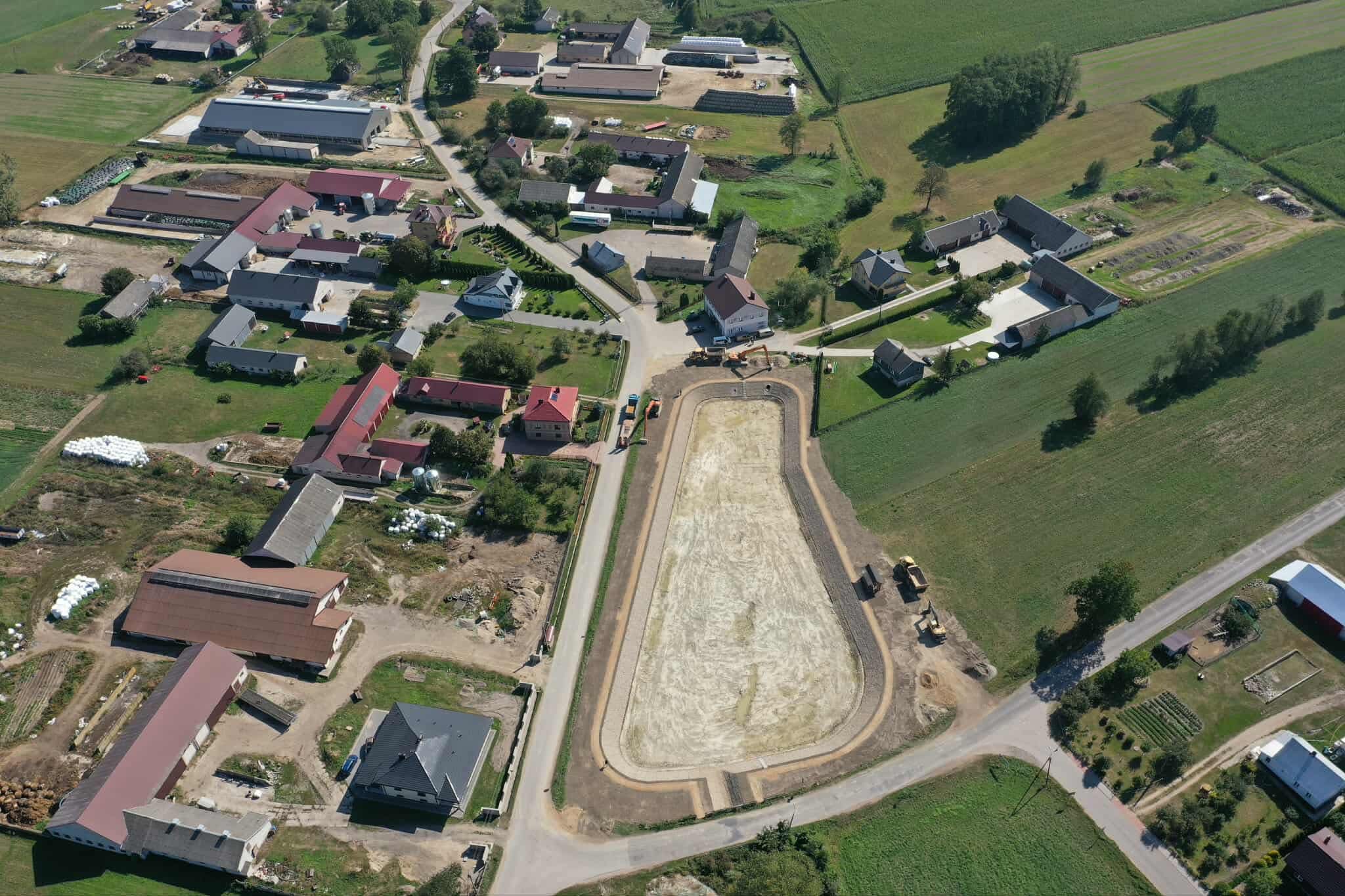 Budowa zbiornika retencyjnego w m. Kalinowo Solki, Gmina Kulesze Kościelne